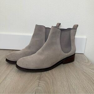Cole Haan Gray Suede Ankle Boots